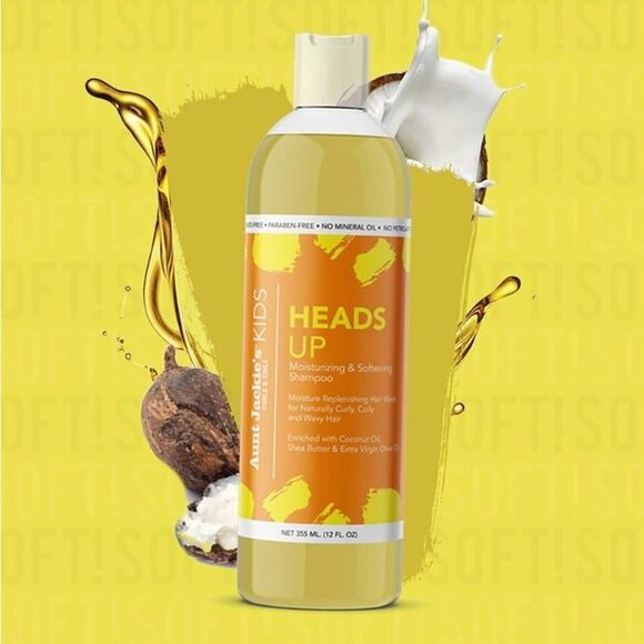 💥 Aunt Jackie's Kids Heads Up Moisturizing and Hair Softening Shampoo 12OZ 🎊 - Picture 5 of 6